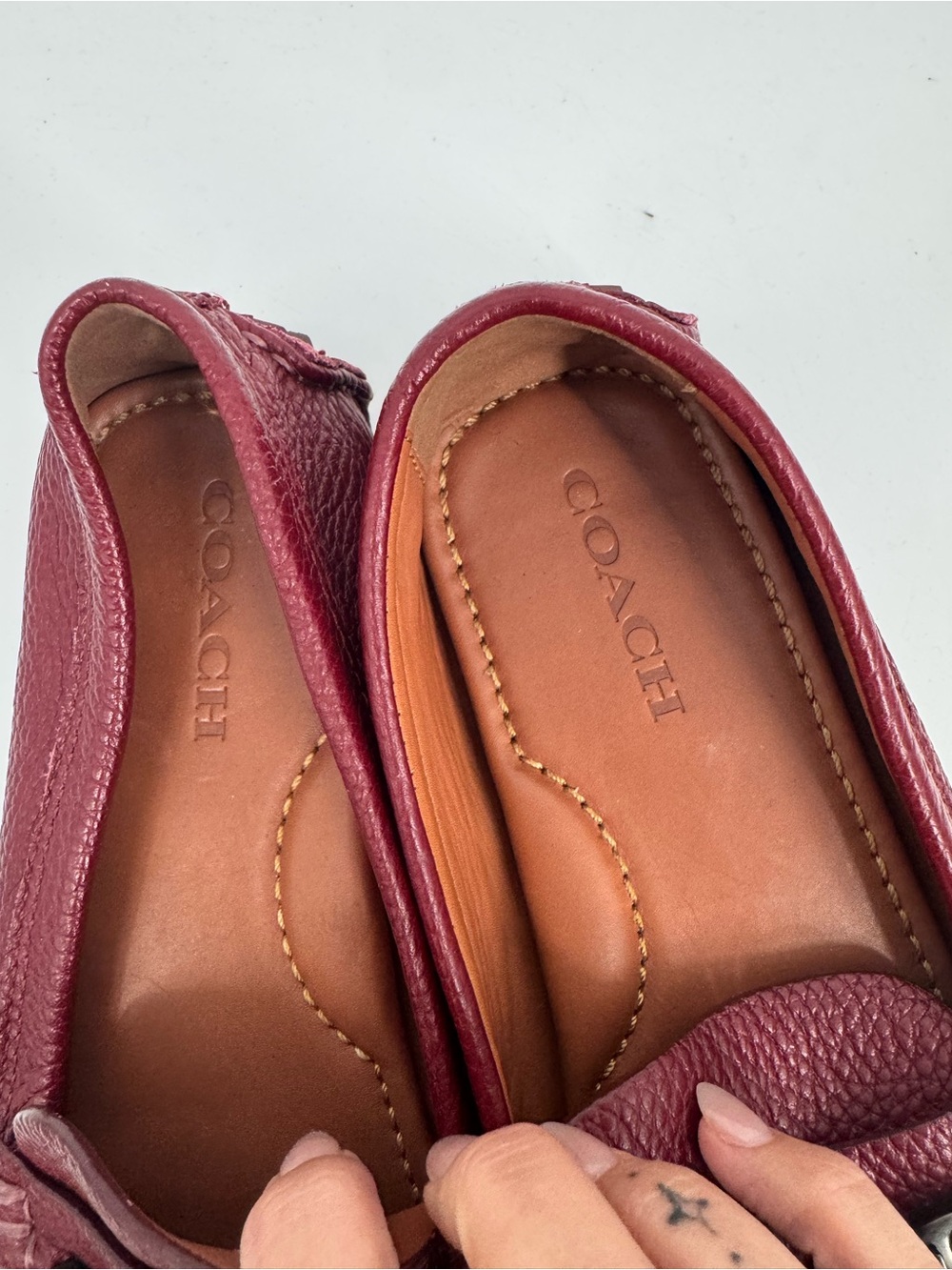 Coach Crosby Turnlock Driver Leather Loafer Size 7.5B - Picture 8 of 11